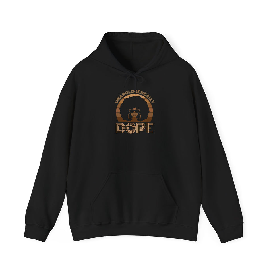 Black and Gold Unapologetically Dope Hoodie