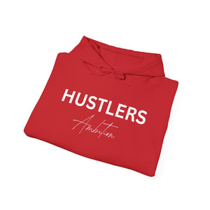 Red Hustlers Ambition Hoodie folded view